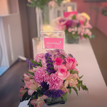 Load image into Gallery viewer, Floral princess in small square vase