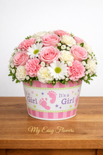 Load image into Gallery viewer, Baby Girl Celebration Arrangement