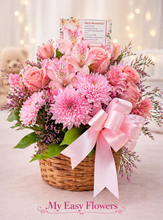 Load image into Gallery viewer, Blush Garden Basket