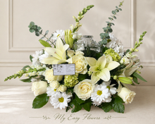 Load image into Gallery viewer, Crystal Cross Sympathy Arrangement