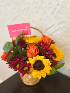 Fall floral basket Best Seller