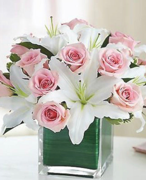 Pink and white bouquet