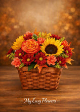 Load image into Gallery viewer, Autumn Basket Arrangement
