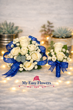 Load image into Gallery viewer, Wrist Corsage and boutonnière royal blue

