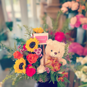 TEDDY BEAR GARDEN BOUQUET