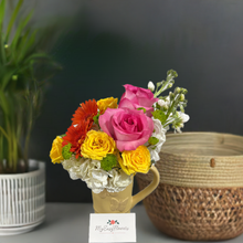 Load image into Gallery viewer, Colorful Bouquet in Pitcher ceramic
