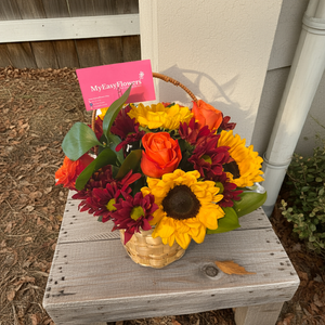 Fall floral basket Best Seller