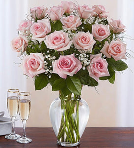 18 PREMIUM PINK ROSES