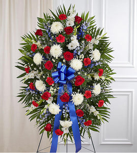 Patriotic standing spray