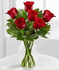 6 Red Roses