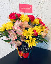 Load image into Gallery viewer, Best Teacher floral mix arrangement
