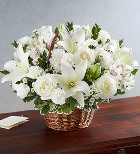 GRACEFUL WHITE BASKET in WHITE BASKET ONLY