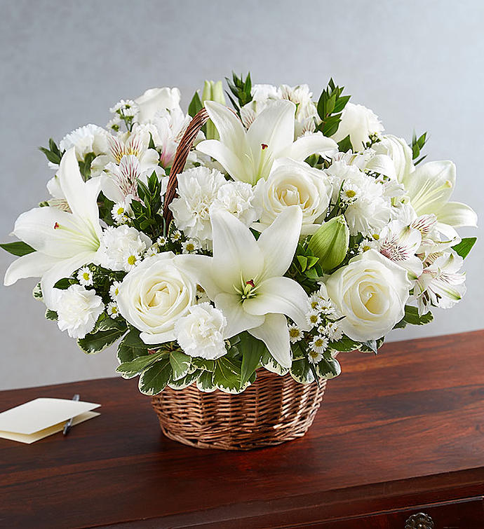 GRACEFUL WHITE BASKET in WHITE BASKET ONLY