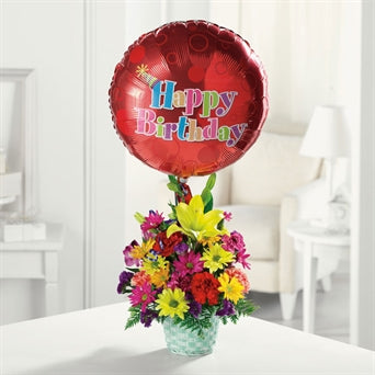 myeasyflowers-Dianthus caryophyllus-CLAVEL-CARNATION_REDmyeasyflowers-GERBERA-GERBERA-GERBERA_YELLOW-PINK-myeasyflowers-Lilium candidum-LILIES-LILY_YELLOW-BALLOON-BASKET