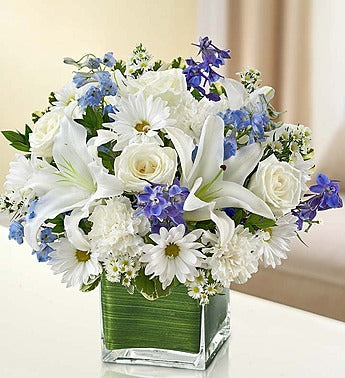 Blue and White Tears.- SMALL square