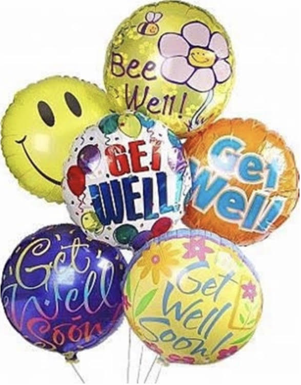 GET WELL MYLAR BALLLOONS BQT